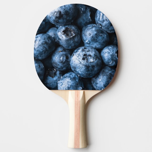 Blueberries Fruit Ping Pong Paddle (Front)