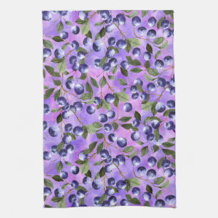 Blueberries  kitchen towel