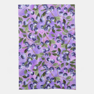 Blueberries kitchen towel