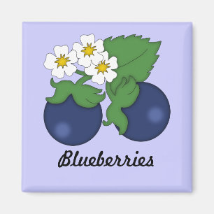 Blueberries Magnet