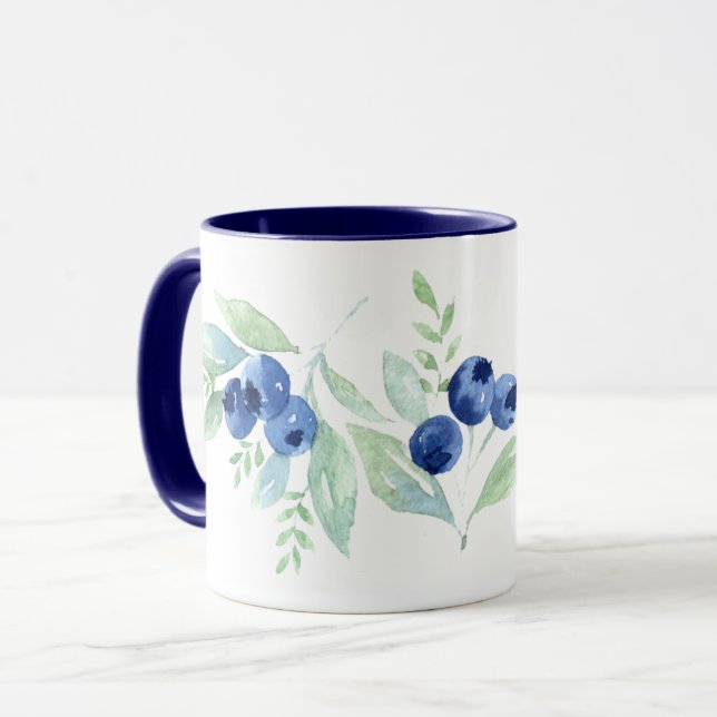 Blueberries Mug (Front Left)