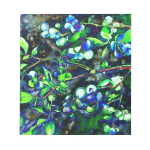 Blueberries Notepad