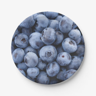 Blueberries Paper Plate