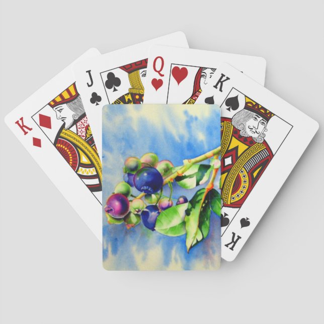 Blueberries Playing Cards (Back)