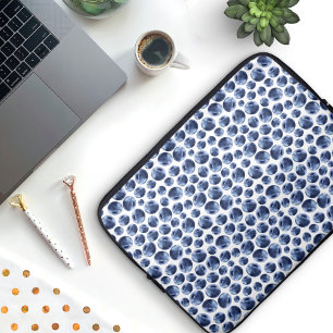 Blueberries Print Fruit Pattern Laptop Sleeve