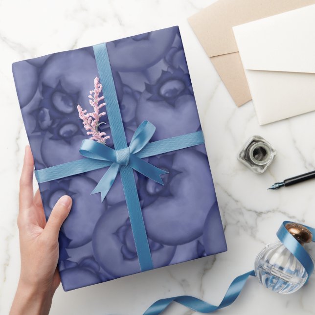 Blueberries. Ripe dark blue berries. Summer. Wrapping Paper (Gifting)