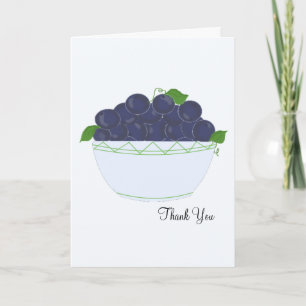Blueberries Thank You Card