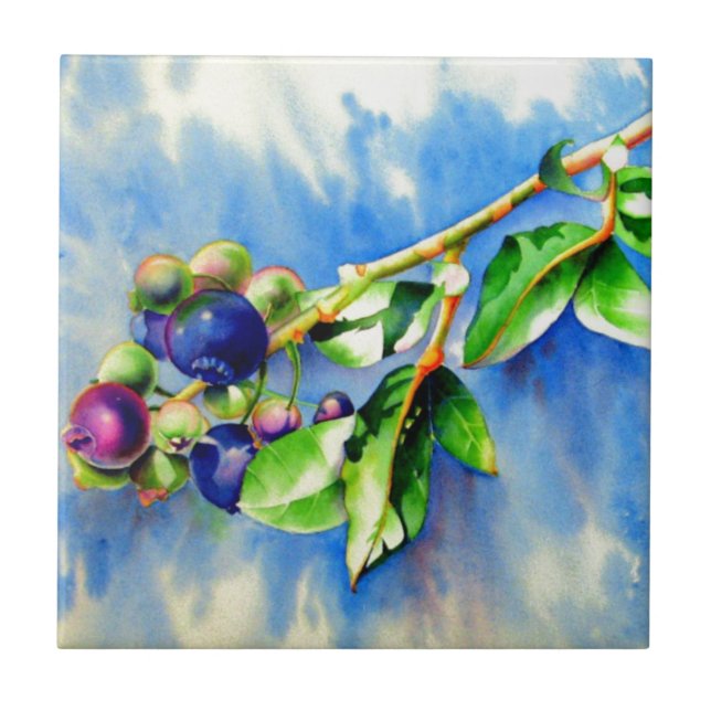 Blueberries Tile (Front)