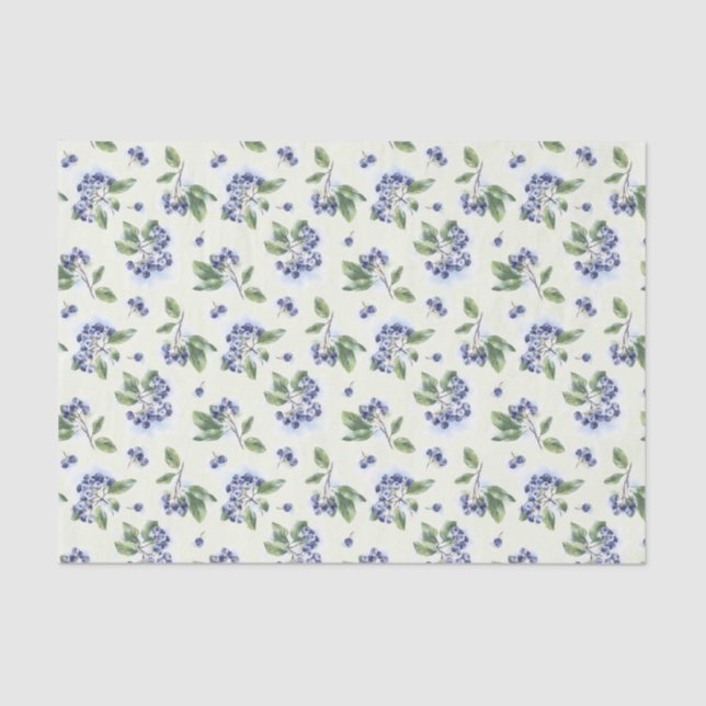 Blueberries Tissue Paper (Front)