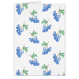 Blueberries Watercolor Pattern