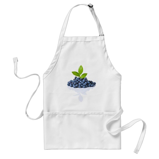 Blueberries With Green Leaves Standard Apron (Front)