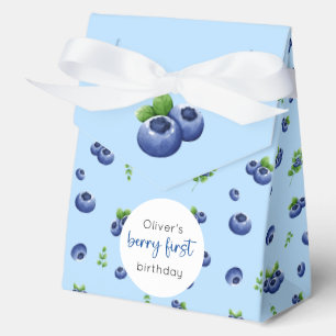 Blueberry 1st Birthday Berry First Favor Box