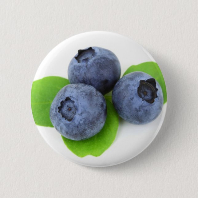Blueberry 2 Inch Round Button (Front)