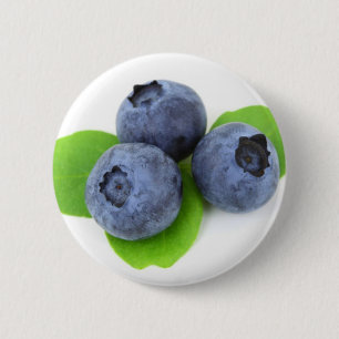 Blueberry 2 Inch Round Button