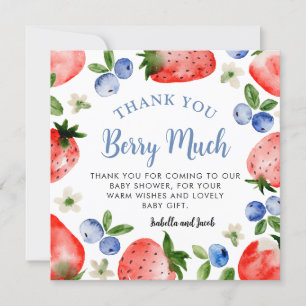 Blueberry and Strawberry Thank You
