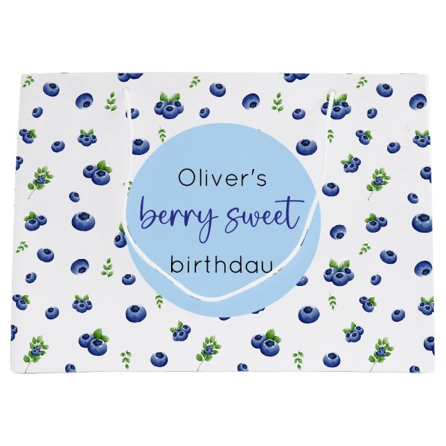 Blueberry Anniversaire Berry Sweet Grand sac cadea (Devant)