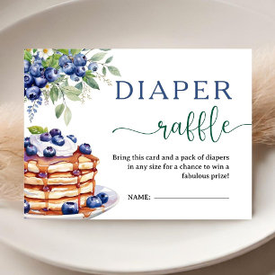 Blueberry Baby Brunch Baby Shower Diaper Raffle Enclosure Card