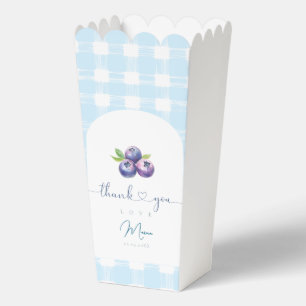 Blueberry baby shower favor box