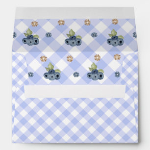 Blueberry Berry Sweet Baby Boy Baby Shower Envelope