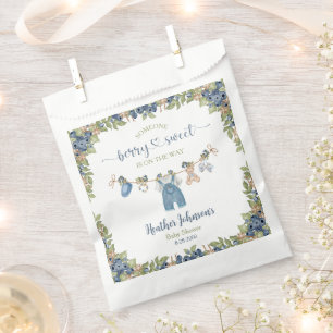 Blueberry Berry Sweet Clothesline Baby Shower Favour Bag