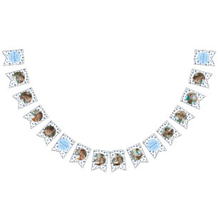 Blueberry Birthday 12 Month Photo Milestone Bunting Flags