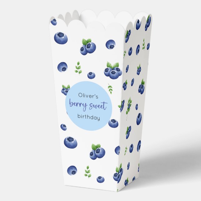 Blueberry Birthday Berry Sweet Favor Box (Front)