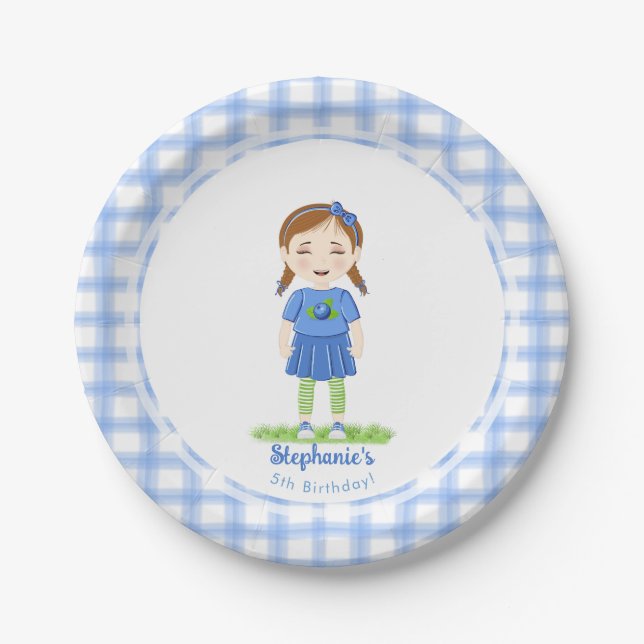 Blueberry Birthday  Paper Plate (Front)