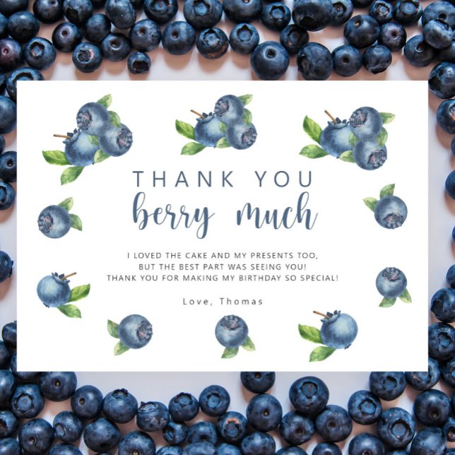 Blueberry birthday party thank you berry much (Creator Uploaded)