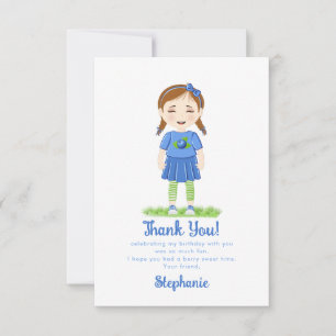 Blueberry Birthday Thank You Invitation