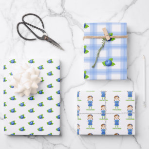 Blueberry Birthday  Wrapping Paper Sheet