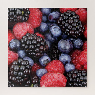 Blueberry, Blackberry and Raspberry Jigsaw Puzzle