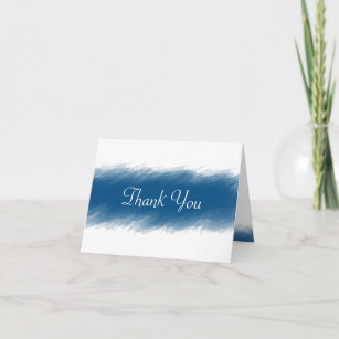 Blueberry Brush Watercolor Thank You Card