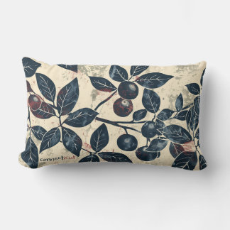 Blueberry Bush Throw Pillow