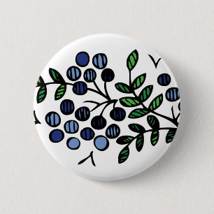Blueberry button flower design