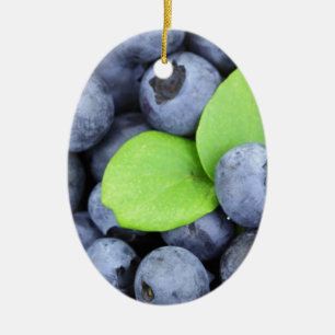 BLUEBERRY CERAMIC ORNAMENT