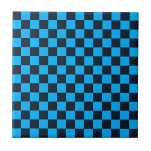 Blueberry checkered pattern tile
