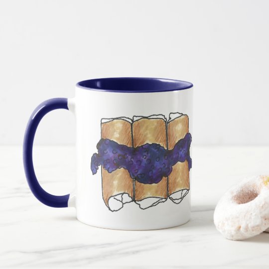Blueberry Cheese Blintzes Jewish Deli Breakfast Mug