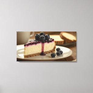 Blueberry Cheesecake Canvas Print