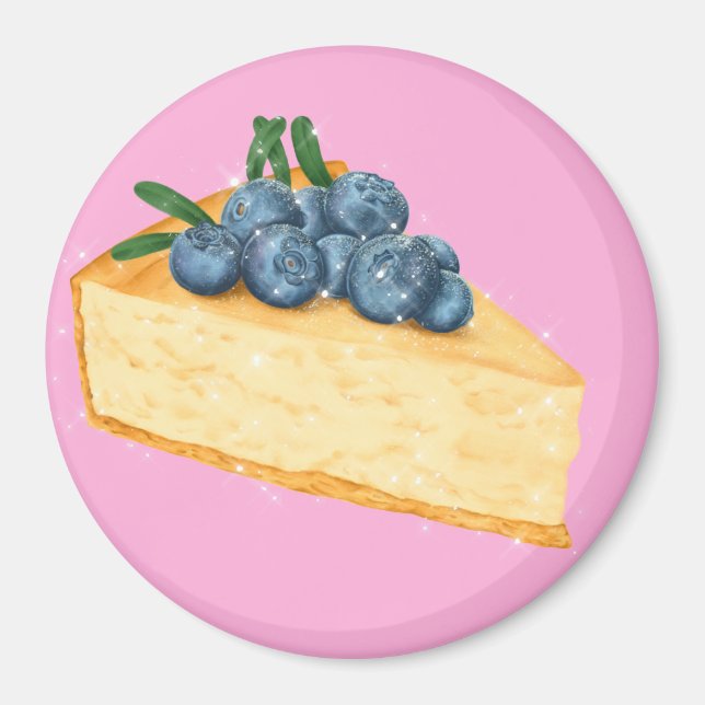 Blueberry cheesecake magnet (Front)