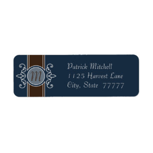 Blueberry Classic Harvest Return Address Labels