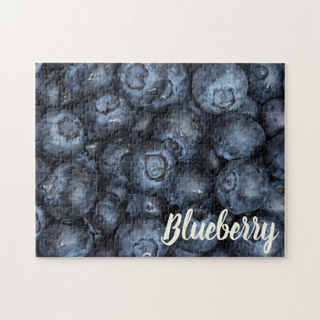 Blueberry Close Up Detail for Vegans Jigsaw Puzzle (Horizontal)