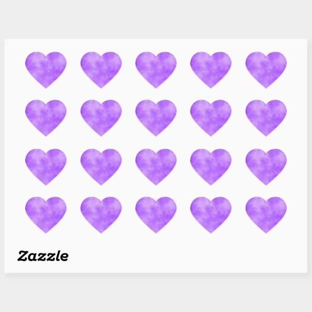 Blueberry Clouds Heart Sticker (Sheet)