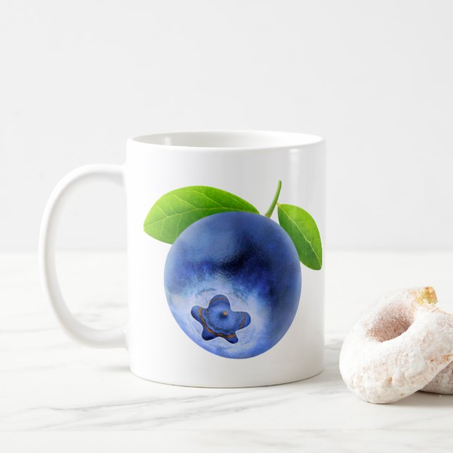 Blueberry Coffee Mug (With Donut)