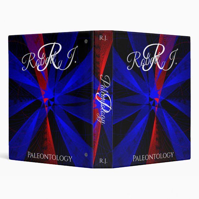 Blueberry Color Abstract Geometric Binder (Background)