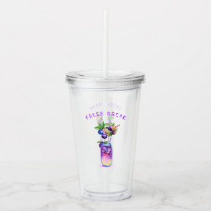 Blueberry Cool Drink Acrylic Tumbler