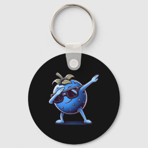 Blueberry Dabbing Boys Girls Toddler Dancing  Keychain