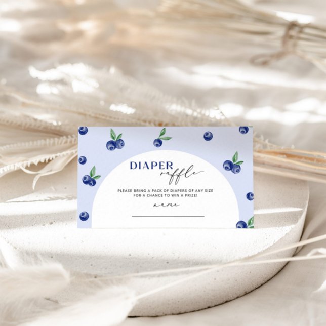 Blueberry diaper raffle ticket enclosure card (Creator Uploaded)