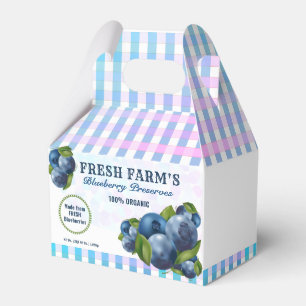 Blueberry Fruit Canning Favor Box