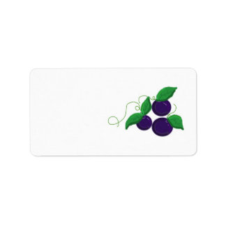 Blueberry Fruit Label