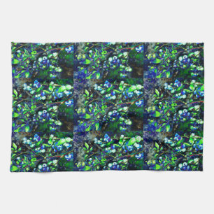 Blueberry - green hue kitchen towel